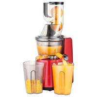 Elektrische compacte ruimtebesparende roestvrijstalen slowjuicer met kauwfunctie, 3-in-1, voedingsrijk, makkelijk schoon te maken, koudgeperste sap