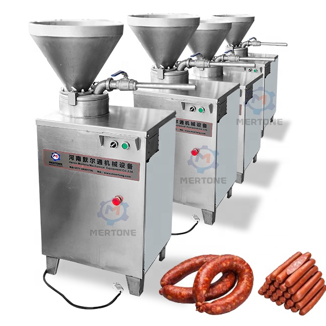 Вертикальный экструдер для мяса, линия по производству колбасок для рынка Замбии