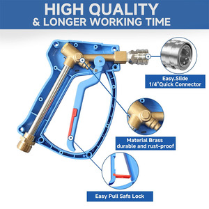 Pistolet de lavage de voiture électrique haute pression professionnel 4000 psi, pistolet pulvérisateur manuel, plastique durable, E-<span class=keywords><strong>wash</strong></span> GM070-<span class=keywords><strong>RS</strong></span> - Product Image 4