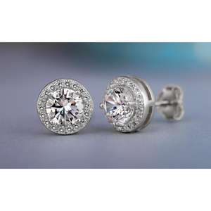 Pendientes clásicos cuadrados con incrustaciones de circonita redonda, aleación chapada en oro, joyería unisex, regalo para mujeres y hombres - Product Image 5