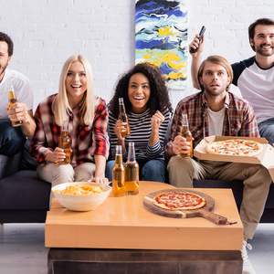 เขียงไม้กระถินเทศ 16 ชิ้น พร้อมหูจับ หนา ทรงกลม สำหรับเสิร์ฟชีส 2 ขนาด - Product Image 6