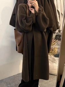 Morbido stile <span class=keywords><strong>scialle</strong></span> grande <span class=keywords><strong>cardigan</strong></span> scollo <span class=keywords><strong>a</strong></span> V per donna maglione lavorato <span class=keywords><strong>a</strong></span> maglia <span class=keywords><strong>a</strong></span> maniche lunghe <span class=keywords><strong>con</strong></span> tasca - Product Image 2