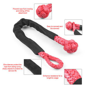 Suministro Exclusivo Transfronterizo, Grilletes Sintéticos Suaves con Resistencia a la Rotura de 38,000 lb, 1/2\" X 22\", Funda Protectora, Cuerda de Seguridad - Product Image 5