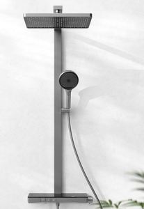Panel <span class=keywords><strong>Frontal</strong></span> <span class=keywords><strong>de</strong></span> 5 Pulgadas en Oro Rosa Pulido con Lavado a Presión Incorporado, Cabezal <span class=keywords><strong>de</strong></span> <span class=keywords><strong>Ducha</strong></span> <span class=keywords><strong>de</strong></span> Mano con 5 Modos <span class=keywords><strong>de</strong></span> Rociado - Product Image 6