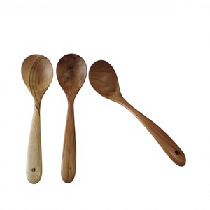 Eco Friendly Vintage Party Wooden <b>Cutlery</b> <b>Set</b> Spoon with Logo Sustainable Durable <b>Portable</b> - Product Image 5