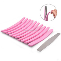 Lime à ongles en métal avec 10 bandes abrasives de remplacement, tampons adhésifs, manche en acier inoxydable, double face, éliminateur de callosités