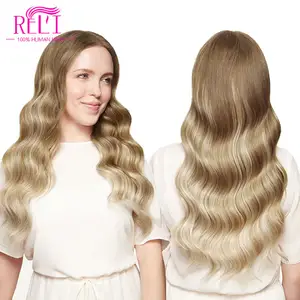 Goedkope Ombre Voor Witte Vrouwen Groothandel Fabriek Secret Humanhair Extension Geen Clip