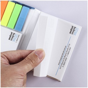Blocs de Notas Autoadhesivos Personalizados para Oficina con Tapa Dura, Notas Adhesivas con Logotipo Personalizado Impreso y Banderas de PET Coloridas (Colores Personalizados) - Product Image 2