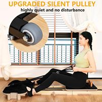 YoPiFit PRR-01 Reformer de Pilates Portátil de Madera, Plegable, para Entrenamiento de Fuerza con Elásticos, Uso en Casa, Fitness, Yoga, Caja de Yoga, Uso en Estudio