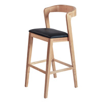 Table de bar à desserts, mobilier de restaurant, style nordique, en bois massif, table haute, 1 pièce