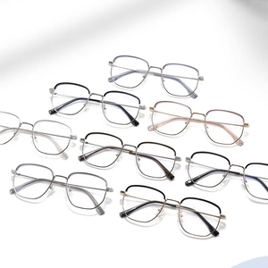 Monture de lunettes anti-lumière bleue en métal, version coréenne, <span class=keywords><strong>pour</strong></span> femmes myopes, légères, <span class=keywords><strong>pour</strong></span> le bureau - Product Image 2