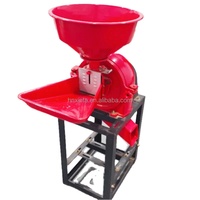 Mini moulin à riz portable, équipement de mouture de céréales domestique pour le traitement du riz à petite échelle - Vente chaude