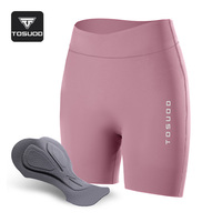 TOSUOD Cuissard à bretelles professionnel pour femme Collants de sport taille haute avec rembourrage sans couture pour l'équitation de vélo de route printemps été