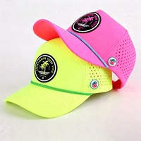 Casquette de baseball personnalisée avec logo, légère, à séchage rapide, imperméable, perforée avec découpe laser, pour le sport, le golf