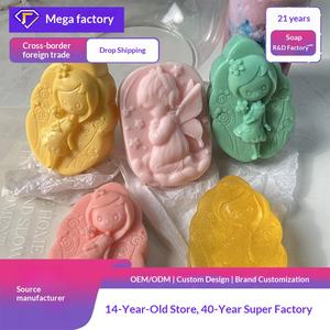 Savon Artisanal Fille Ange Sculpté à la Main, à la Rose, Hydratant, Contrôle du Sébum, Rafraîchissant, pour le Visage, les Mains et le Corps - Product Image 2