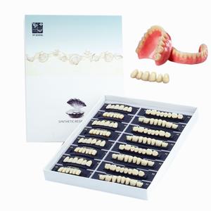 All'ingrosso Multi tonalità due strati anteriori inferiori denti in resina acrilica sintetica - Product Image 1