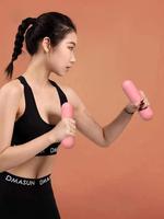 Kaymaz Pastel Silikon El Ağırlıkları, Dökme Demir Özlü, Kadınlar İçin Barre Fitness ve Ev Egzersizleri İçin