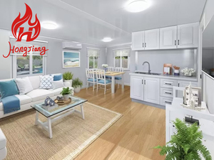 Nội thất 20ft 40ft prefab mở rộng container nhà sang trọng di động đúc sẵn biệt thự 2 phòng ngủ với phòng tắm khách sạn di động - Product Image 6