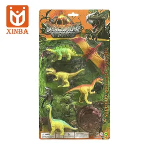 子供のためのプラスチック製のおもちゃ恐竜セットと卵の木と卸売新しいディノワールド3D恐竜フィギュア