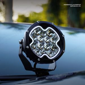 Rgb 5 אינץ 'הוביל אור עזר זרקור עבור משאית מכונית ענבר חדש ג' יפ פנס דלג 12v עובד ערפל נהיגה strobe - Product Image 2