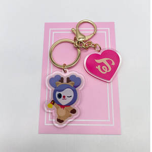 سلسلة مفاتيح مخصصة مطبوعة بالليزر من الأكريليك البلاستيكي مع فيلم هولوغرام صغير أصلي - Product Image 1