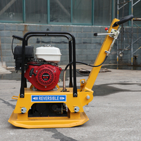 Compacteur à plaque vibrante thermique haute performance, portable, pour le compactage de gravier et de sols, idéal pour la réparation de chaussées