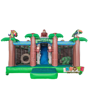 Aire de jeux <span class=keywords><strong>gonflable</strong></span> multi-joueurs AP142 Jungle Gorilla, <span class=keywords><strong>château</strong></span> <span class=keywords><strong>gonflable</strong></span> - Product Image 1
