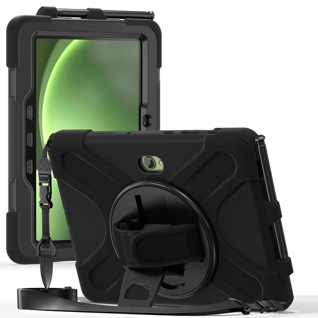 Armored Shockproof Stand Case Cover with Palm Strap for Samsung for Galaxy Tab Active 5 Pro Tab Active 4 Pro Tablet Covers &