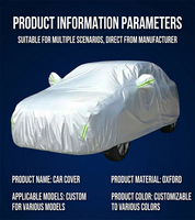 Housse de voiture personnalisée en tissu Oxford pour protection solaire, anti-rayures, anti-neige, protection contre le soleil, protection 4 saisons pour SUV, protection contre la grêle