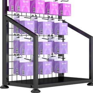 Expositor Profesional de Alta Calidad de Gran Venta para Esmalte de Uñas y Maquillaje con Ganchos y Estantes - Product Image 4