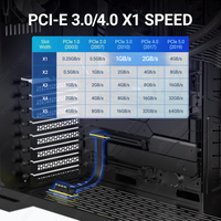 OEM PCIe 3,0/4,0 X1 Cable elevador 90 ° Extensión de ángulo recto Adaptador M.2 Pedidos al por mayor Estado de existencias