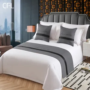 Drap de lit en coton égyptien 100%, vente en gros, service de literie pour hôtel