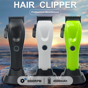BSTbarber - Máquina Cortapelos Eléctrica Profesional <span class=keywords><strong>para</strong></span> Barbería, Máquina <span class=keywords><strong>para</strong></span> Cortar Cabello <span class=keywords><strong>para</strong></span> Hombres, 8800 rpm con Cuchilla DLC - Product Image 3