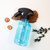 Bouteille pulvérisateur ronde en plastique de 300 ml avec gâchette pour cheveux, plantes, cuisine, animaux domestiques, assainisseur d'air, huiles essentielles