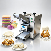 Machine commerciale de bureau entièrement automatique pour la fabrication de peaux de raviolis et de pains, formes ovales, imitation pâte roulée à la main, garantie 1 an, Chine