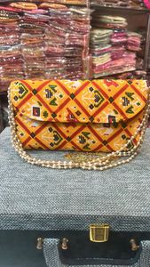 Bolso pequeño bordado con estampado de Patola para mujer hecho a mano, recuerdo de boda, regalo de devolución para invitados - Product Image 2