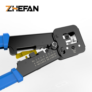 Hợp thời trang nhất bán buôn Cáp crimper dễ dàng bàn giao RJ45 kết nối đi qua <span class=keywords><strong>EZ</strong></span> Uốn Tóc bồng công cụ uốn <span class=keywords><strong>Cat5</strong></span> 6 7 dây plier công cụ - Product Image 4