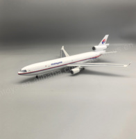 Modèle d'avion en résine MD-11 de Malaisie à l'échelle 1/130 de 47 cm avec train d'atterrissage, modèle d'avion de collection, jouet pour collection et exposition