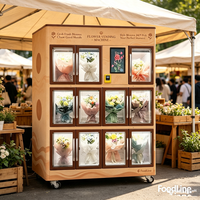 Protection de fermeture automatique des portes pour distributeur de fleurs anti-poussière extérieur
