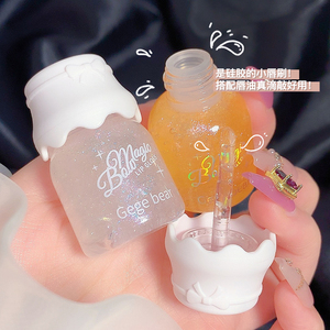 ลิปกลอส Gege Bear Bow Glow สีชัด ติดทนนาน ลิปบาล์มวีแกนเนื้อฉ่ำวาว ให้ความชุ่มชื้น พร้อมประกายคริสตัล สำหรับแต่งหน้า - Product Image 2