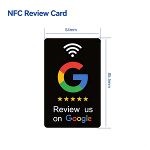 Carte NFC SHILOH <span class=keywords><strong>pour</strong></span> avis clients – Pas d'<span class=keywords><strong>application</strong></span>, pas de lecture de <span class=keywords><strong>code</strong></span> <span class=keywords><strong>QR</strong></span> – Puce importée – Plusieurs couleurs – Carte de visite intelligente <span class=keywords><strong>pour</strong></span> café, hôtel, boutique - Product Image 3