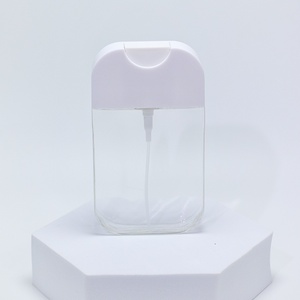 Refillable 50ml <b>Plastic</b> Credit Card Perfume Mist <b>Spray</b> <b>Bottle</b> Round With Seal for Hand Sanitizer Packaging Customizable Logo - Product Image 3