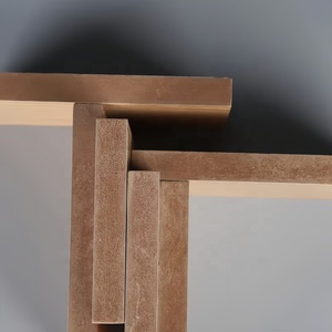 Cucina dal Design moderno pannello in fibra di legno MDF rivestito in melamina con standard di emissione di formaldeide E1 superficie levigata - Product Image 3