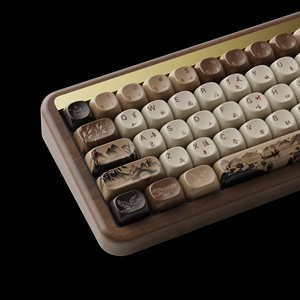 Teclado Mecánico Inalámbrico AKKO MU01 Vintage Walnut Hill Seclusion PBT - Product Image 4