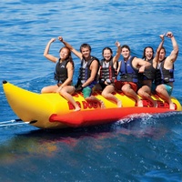 Bote Inflable Comercial Personalizado de Fábrica para 5 Personas, Tipo Banana Acuática, con Bomba para Surfear