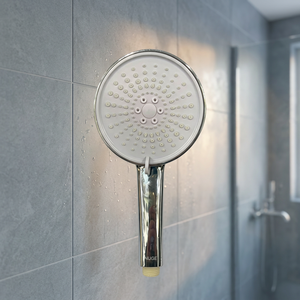 Ensemble de douche moderne réglable ERP avec pommeau rond, tuyau de 1,5 m, tête de pulvérisation murale en plastique et alliage de zinc de 1,2 mm d'épaisseur pour salle de bain - Product Image 4