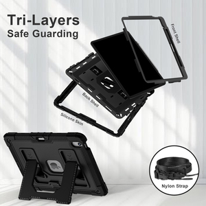 Capa Resistente a Impactos para iPad Air 13 M2 M3 2024 2025 com Suporte Dobrável, Porta Caneta Magnético e Alça de Ombro OEM ODM - Product Image 3