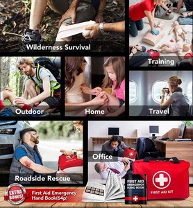 Benutzer definierte 232 Stück Zubehör Profession elle Medical Buddy Leere Erste-Hilfe-Kit für die <span class=keywords><strong>Straße</strong></span> im Freien-Erste-Hilfe-Kit-Reise nach Hause - Product Image 5