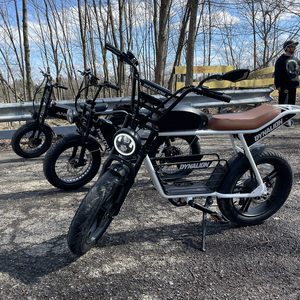 Vélo électrique tout-terrain DYNALION 48V, Fat Bike rétro, hybride, avec moteur à moyeu arrière, batterie lithium, double suspension K7-2 - Product Image 4