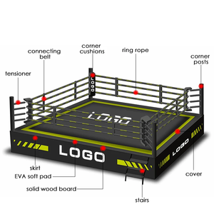 Ring de <span class=keywords><strong>Boxeo</strong></span> Profesional TOPTONS para Entrenamiento de Gimnasio, Muay Thai, Ring de <span class=keywords><strong>Boxeo</strong></span> de Tamaño Personalizado para Exteriores, Ring de Lucha Libre Mma - Product Image 2